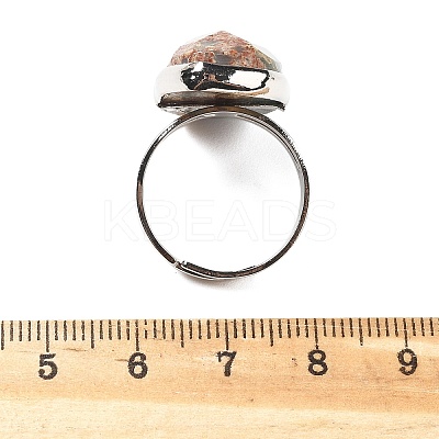 Natural Aqua Terra Jasper Finger Rings RJEW-A068-04P-1
