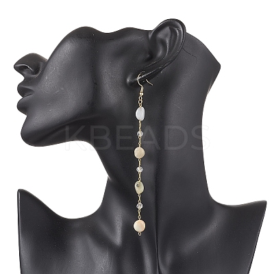 Handmade Natural Morganite Beaded Chains Earring & Necklaces Sets SJEW-JS01342-01-1