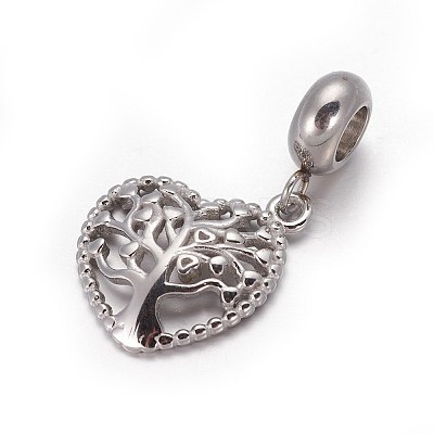 Tarnish Resistant 304 Stainless Steel European Style Dangle Charms LS-OPDL-L013-52P-1