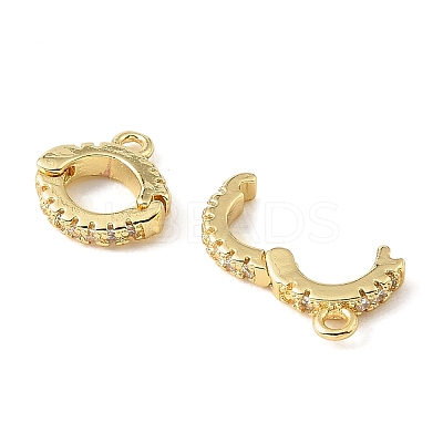 Brass Micro Pave Clear Cubic Zirconia Enhancer Shortener Bails CU-CBA6938-20G-01-1