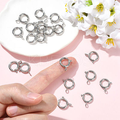 SHEGRACE Brass Spring Ring Clasps XGRPCN932-223P-1