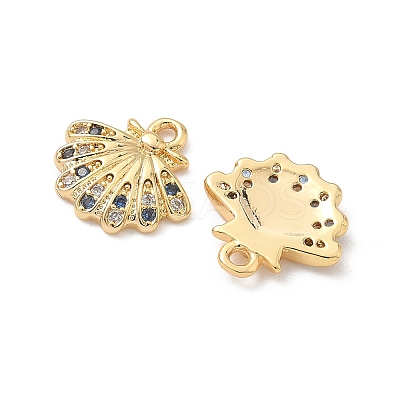 Brass Micro Pave Cubic Zirconia Charms X-KK-C099-01J-G-1