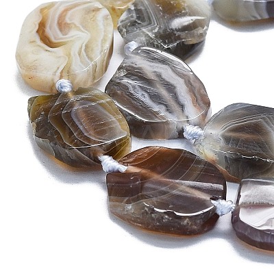 Natural Botswana Agate Beads Strands G-K245-J10-C01-1
