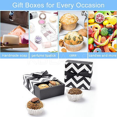 Square Folding Cardboard Small Cake Drawer Box CON-WH0084-49A-1