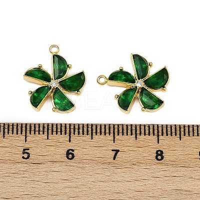 304 Stainless Steel Glass Pendants STAS-L290-25G-1