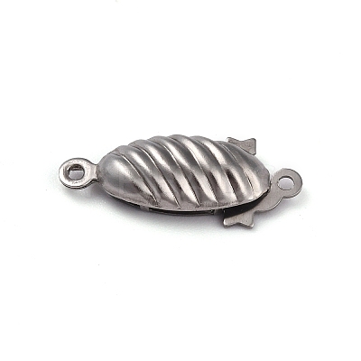Non-Tarnish 304 Stainless Steel Box Clasps LS-STAS-H151-16P-1