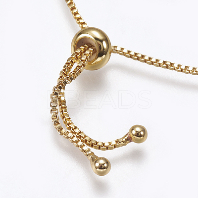 Adjustable Brass Bolo Bracelets BJEW-G593-11G-B-1