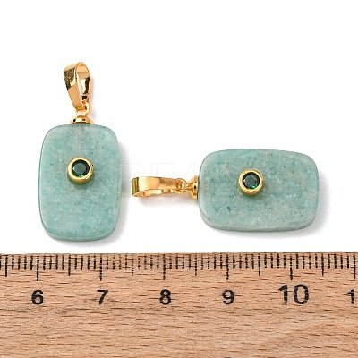 Natural Amazonite Pendants G-P628-01G-06-1