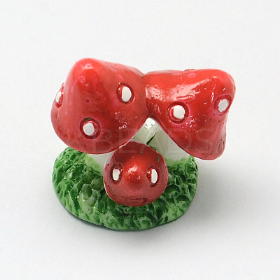 Autumn Theme Mushroom Resin Decoden Cabochons CRES-R183-06D-1