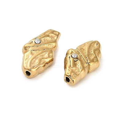304 Stainless Steel Rhinestone Bead STAS-U047-05G-1
