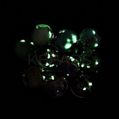 Luminous Handmade Gold Sand Lampwork Beads LAMP-N024-05B-01-1