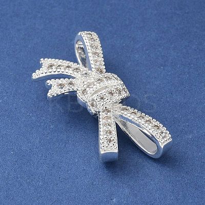 Brass Micro Pave Clear Cubic Zirconia Pendants KK-A236-12S-1