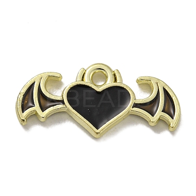 Rack Plating Alloy Enamel Pendants PALLOY-F312-68G-01-1