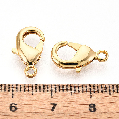 Brass Lobster Claw Clasps KK-YW0004-01C-G-1