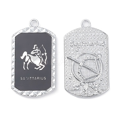 Alloy Twelve Constellations Series Big Pendants PALLOY-O107-01P-07-1