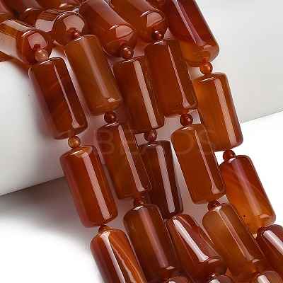 Natural Red Agate Beads Strands G-B178-I02-01-1