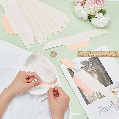 Non-Woven Disposable Collar Sweat Liners AJEW-WH0471-93-1