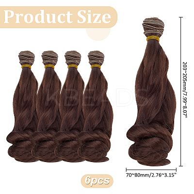 6Pcs Doll Wig Hair DIY-ME0001-59B-1