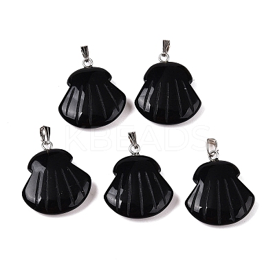 Natural Obsidian Pendants G-T138-208A-1