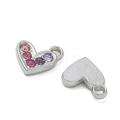 304 Stainless Steel Rhinestone Pendants SA-CBA49D2-09P-1