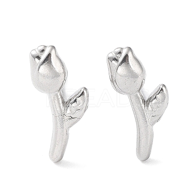 Non-Tarnish 304 Stainless Steel Stud Earrings EJEW-Q788-03P-1