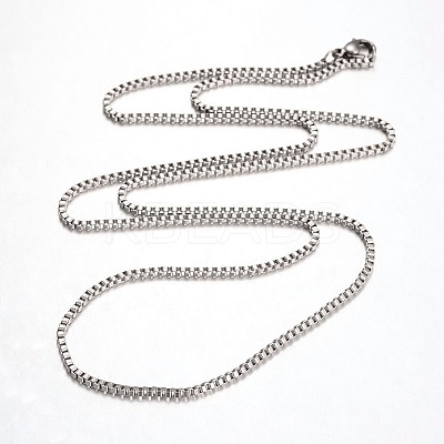 Tarnish Resistant 316 Surgical Stainless Steel Venetian Chains Necklaces NJEW-JN01293-03-1