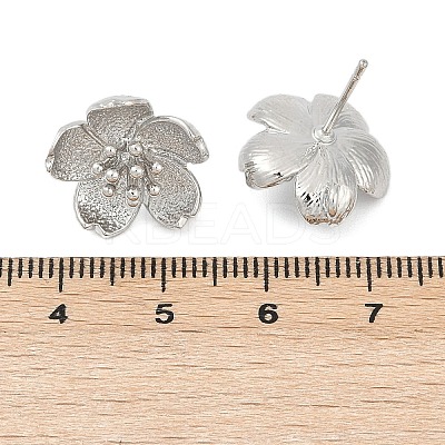 Brass Stud Earring Findings LS-KK-Z099-05P-03-1