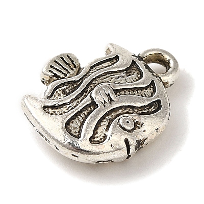 Tibetan Style Alloy Pendants TIBEP-L021-35AS-1