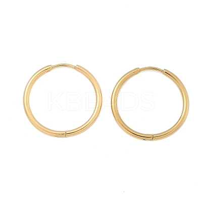 Ion Plating(IP) 304 Stainless Steel Huggie Hoop Earrings LS-EJEW-F111A-25mm-G-1