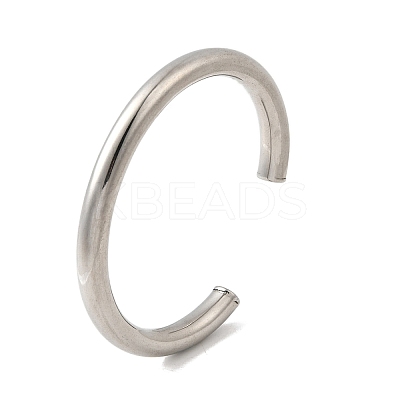 304 Stainless Steel Cuff Bangles for Men Women LS-BJEW-Q042-06P-1