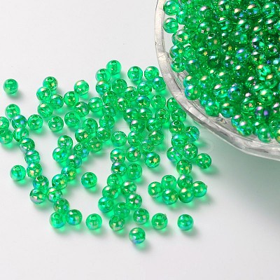 Eco-Friendly Transparent Acrylic Beads X-PL733-8-1