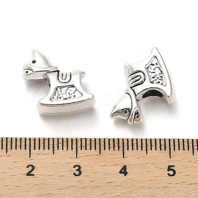 Tibetan Style Alloy European Beads PALLOY-K019-03C-AS-1