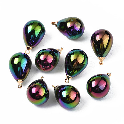 Electroplate Acrylic Pendants PACR-S223-02B-1
