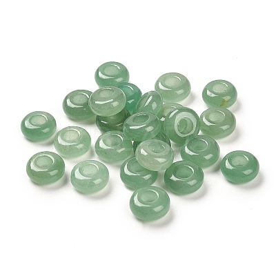 Natural Green Aventurine European Beads G-R488-02C-1