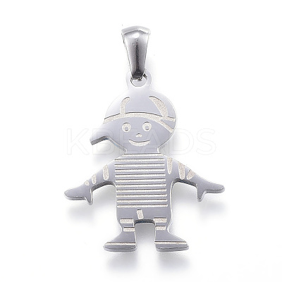 Tarnish Resistant 304 Stainless Steel Pendants STAS-K162-034P-1