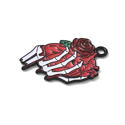 Halloween Alloy Enamel Pendants FIND-G099-01EB-01-1