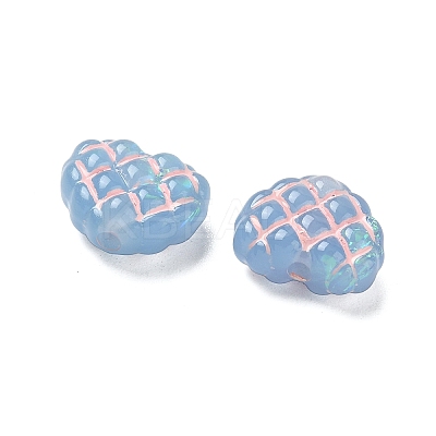 Translucent Resin Waffle Beads RESI-D312-01B-03-1