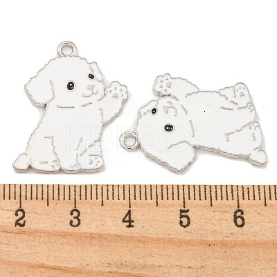 Rack Plating Alloy Enamel Pendants ENAM-Z014-01P-011-1