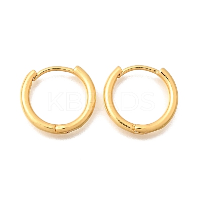 Brass Huggie Hoop Earrings EJEW-G465-01G-1