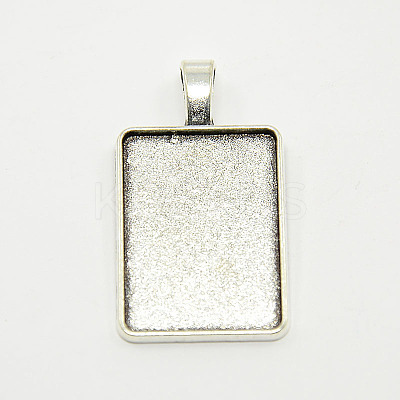 Tibetan Style Alloy Rectangle Pendant Cabochon Settings LS-X-TIBEP-M021-A-05AS-RS-1