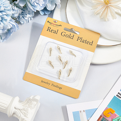 8Pcs Rack Plating Brass Pendants KK-BBC0016-42-1
