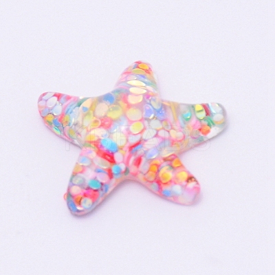 Transparent Flatback Resin Cabochons Accessories RESI-WH0009-77-1