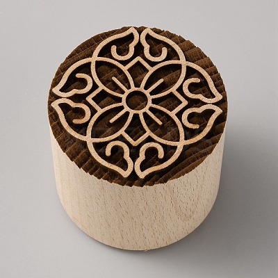 Wooden Hand Press Moon Cake Maker WOOD-WH0025-88C-1