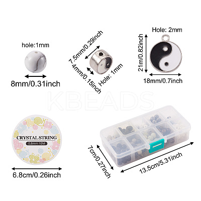 DIY Stretch Charm Bracelets Making Kits DIY-CW0001-08-1