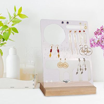 Transparent Acrylic Jewelry Display Stangs EDIS-WH0034-01-1