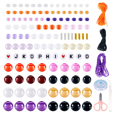 DIY 24 Style ABS & Acrylic Beads Jewelry Making Finding Kit DIY-TAC0031-01-1