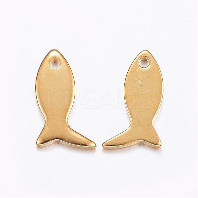 201 Stainless Steel Charms STAS-L187-05G-1