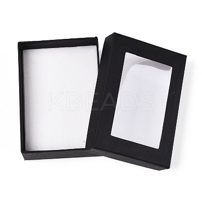 Rectangle Valentines Day Presents Packages Cardboard Jewelry Set Boxes CBOX-S001-90x65mm-02-1