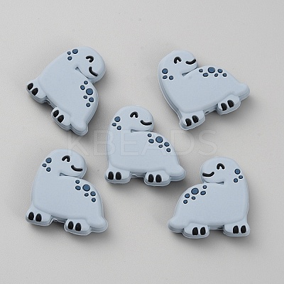 Dinosaur Food Grade Eco-Friendly Silicone Beads SIL-TAC0004-17-1