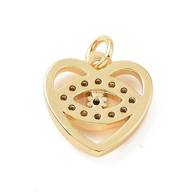 Brass Micro Pave Cubic Zirconia Charms KK-C012-28G-1